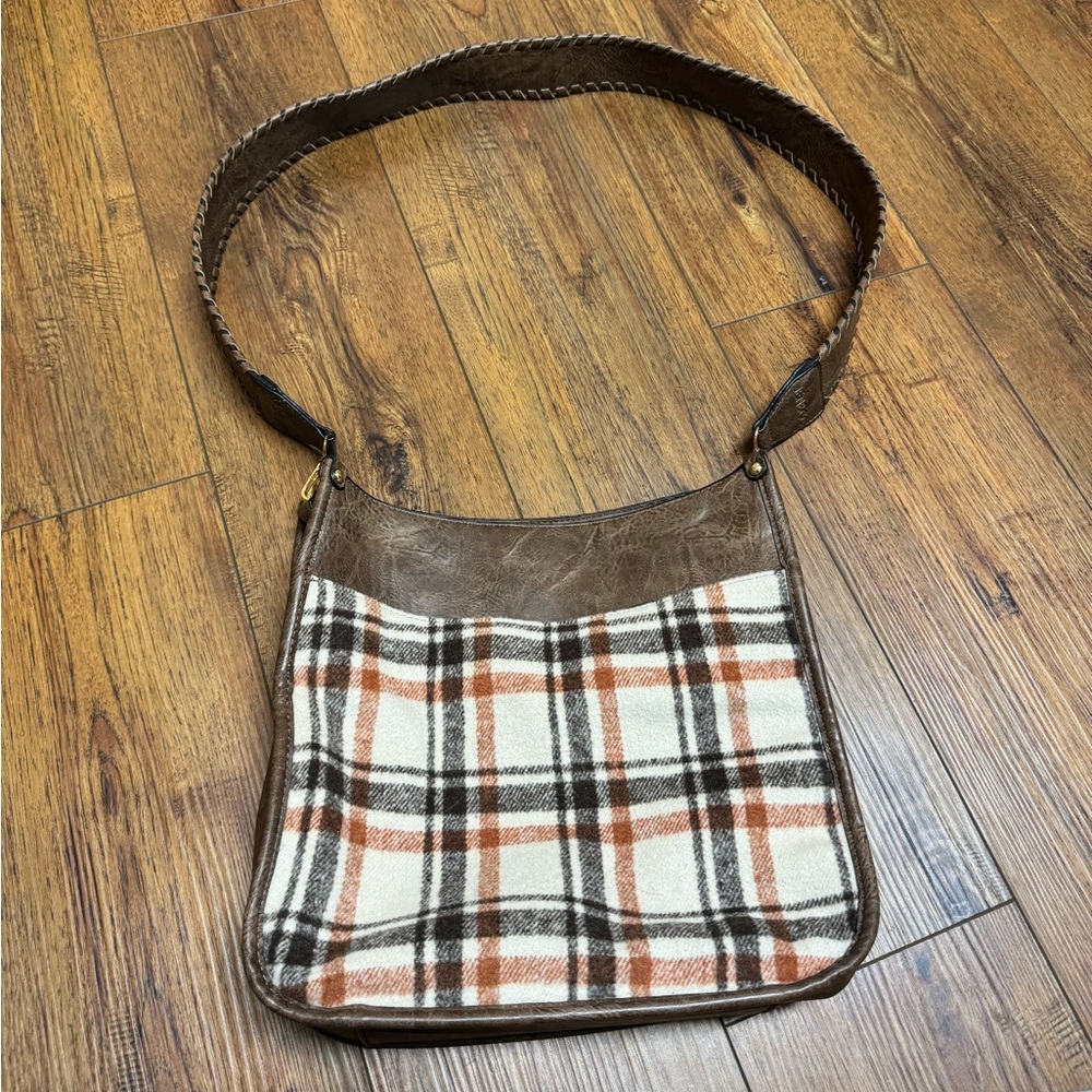 Jen & Co Plaid Crossbody Purse